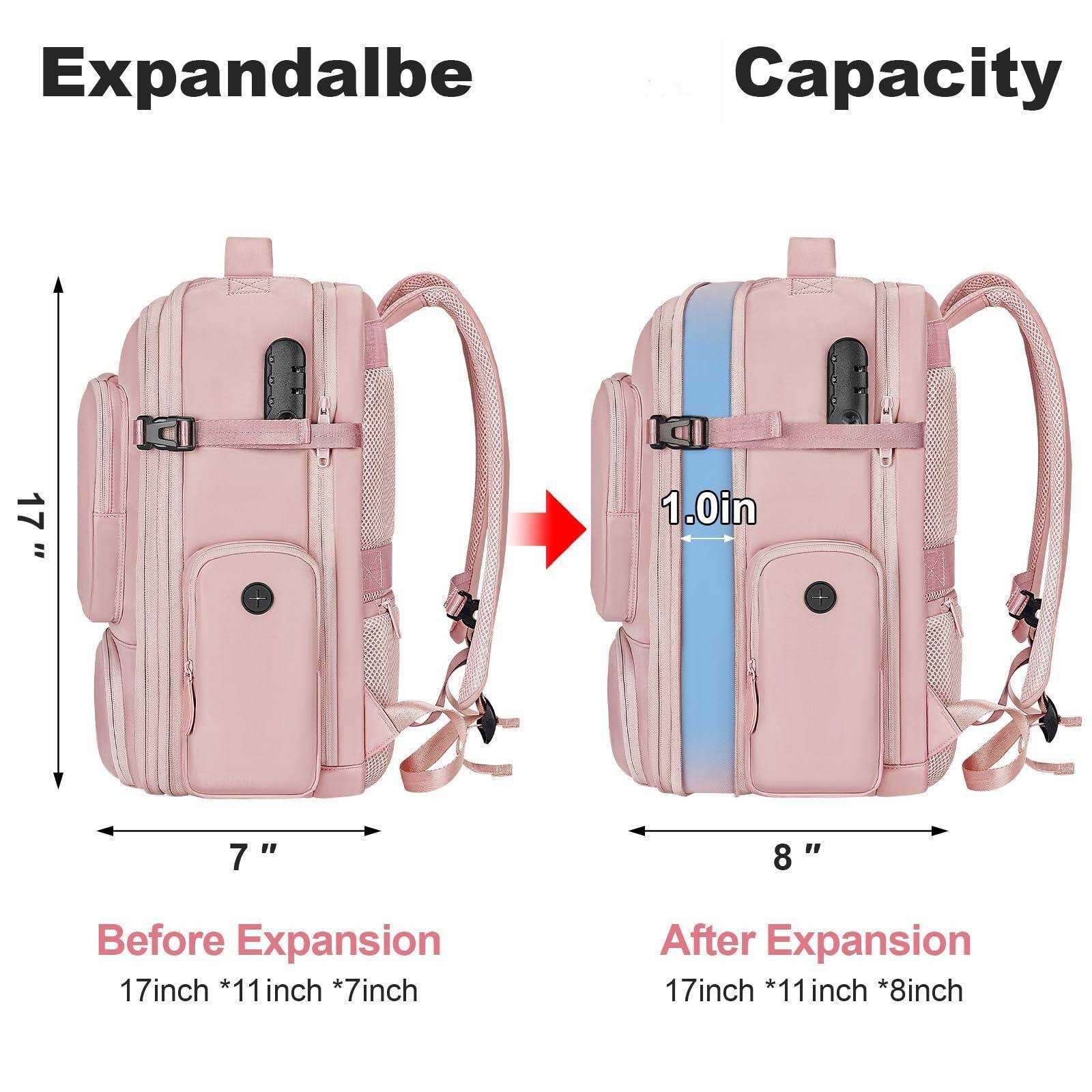Expandable Capacity

Before Expansion: 17inch * 11inch * 7inch

After Expansion: 17inch * 11inch * 8inch

1.0in