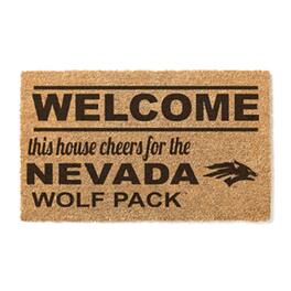 Jardine - Nevada Wolf Pack 18" x 30" Welcome Doormat - Brown