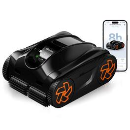 iGARDEN - Pool Cleaner K80, 8H-Runtime, Robotic Cordless Pool Vacuum for Inground Pools, Smart Navigation