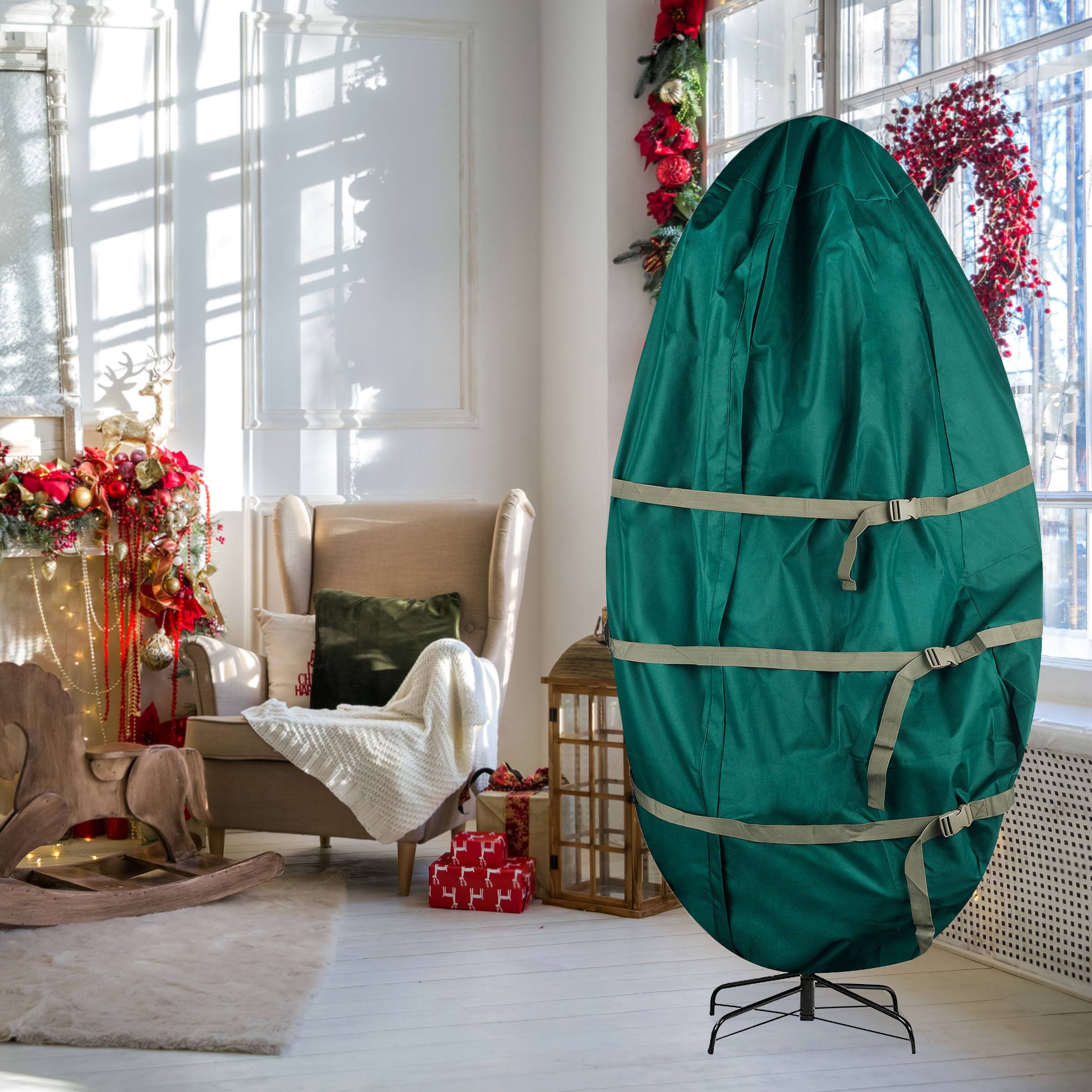 Alt View 4. Elf Stor - 6ft Prelit Artificial Christmas Tree - Green.
