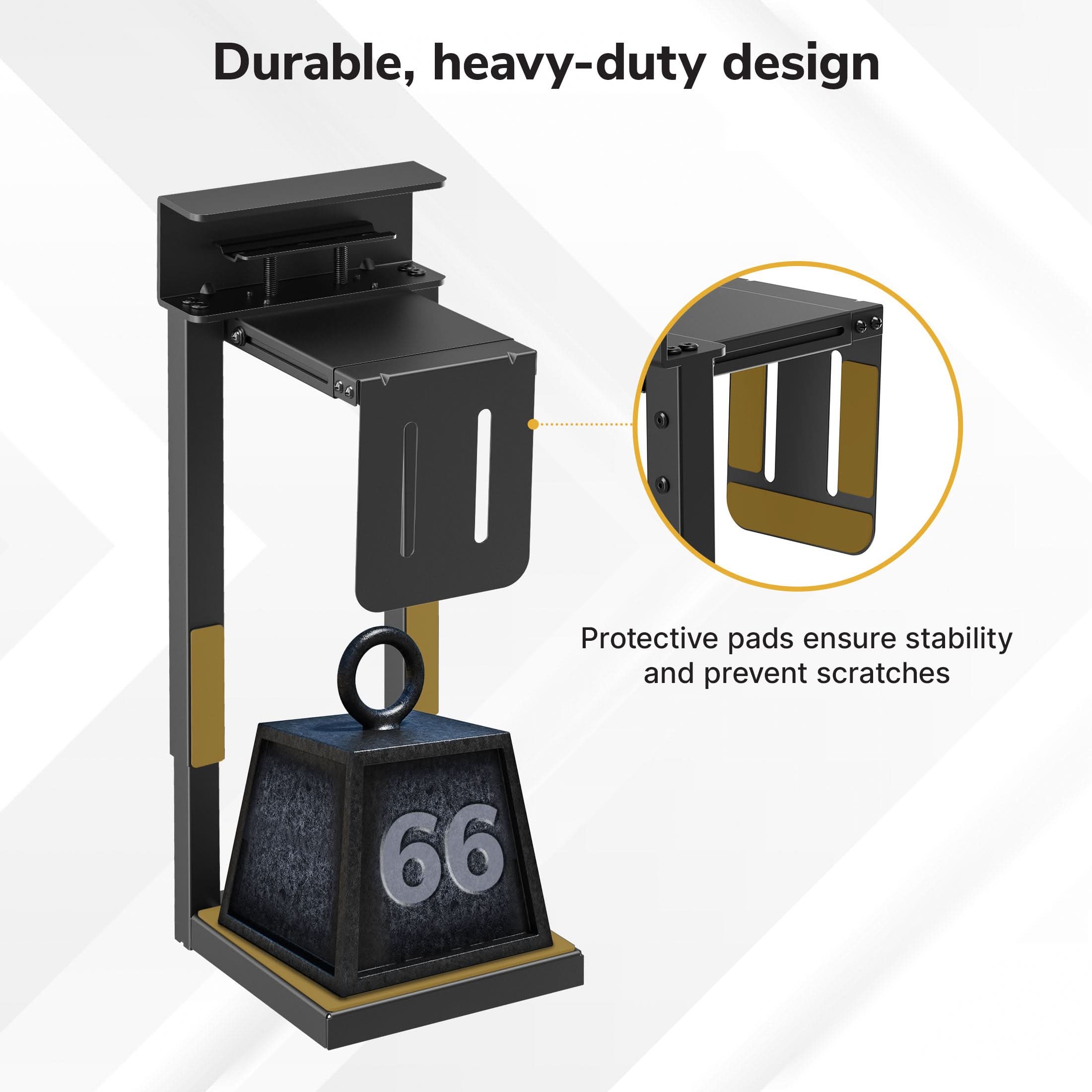 Mount It! Heavy‑Duty Clamp‑On CPU Mount for Mid & Full Tower PCs