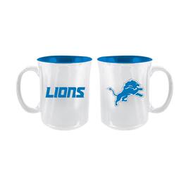 The Memory Company - Detroit Lions 2-Pack 15oz. Iridescent Ceramic Mug Set - Multicolor