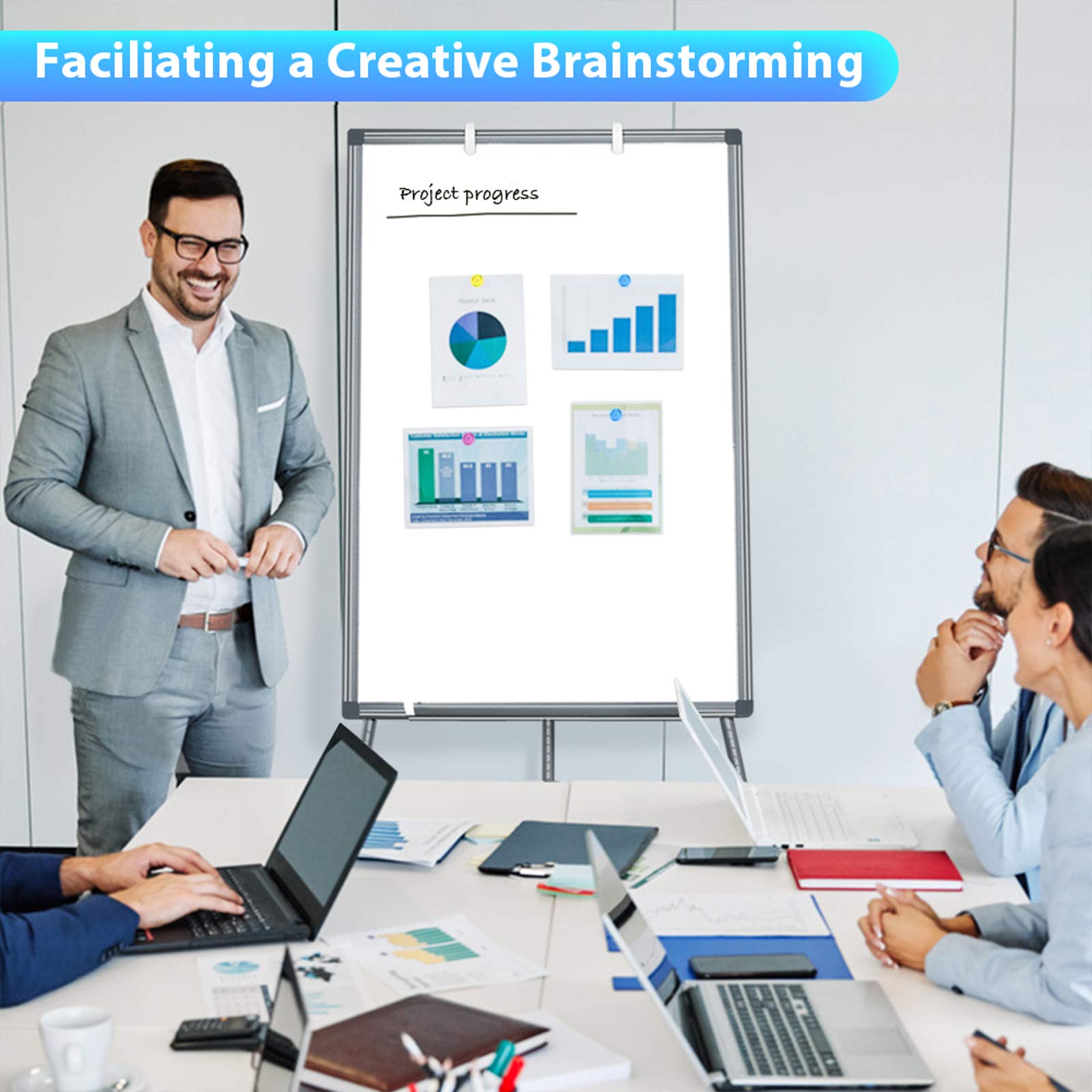 Facilitating a Creative Brainstorming Project Progress