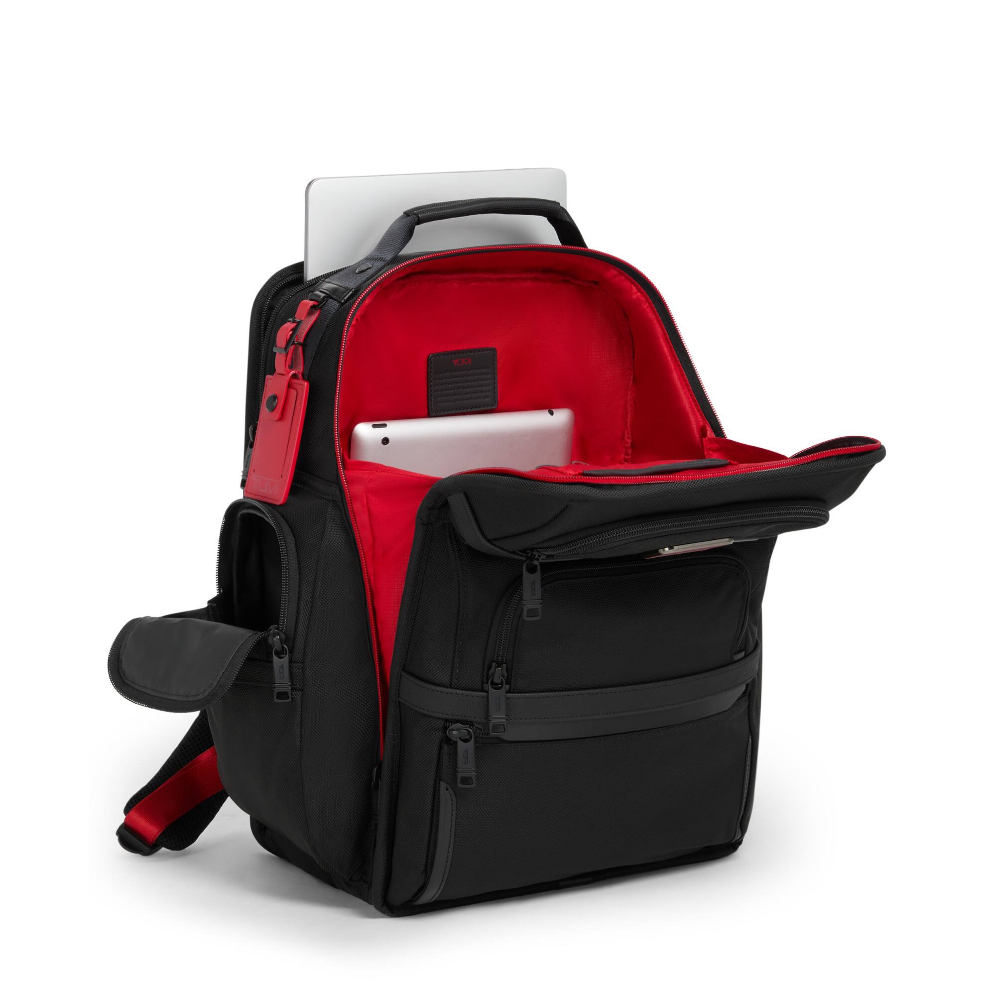 TUMI Alpha Brief Pack Black/Red 117347-1073 - Best Buy