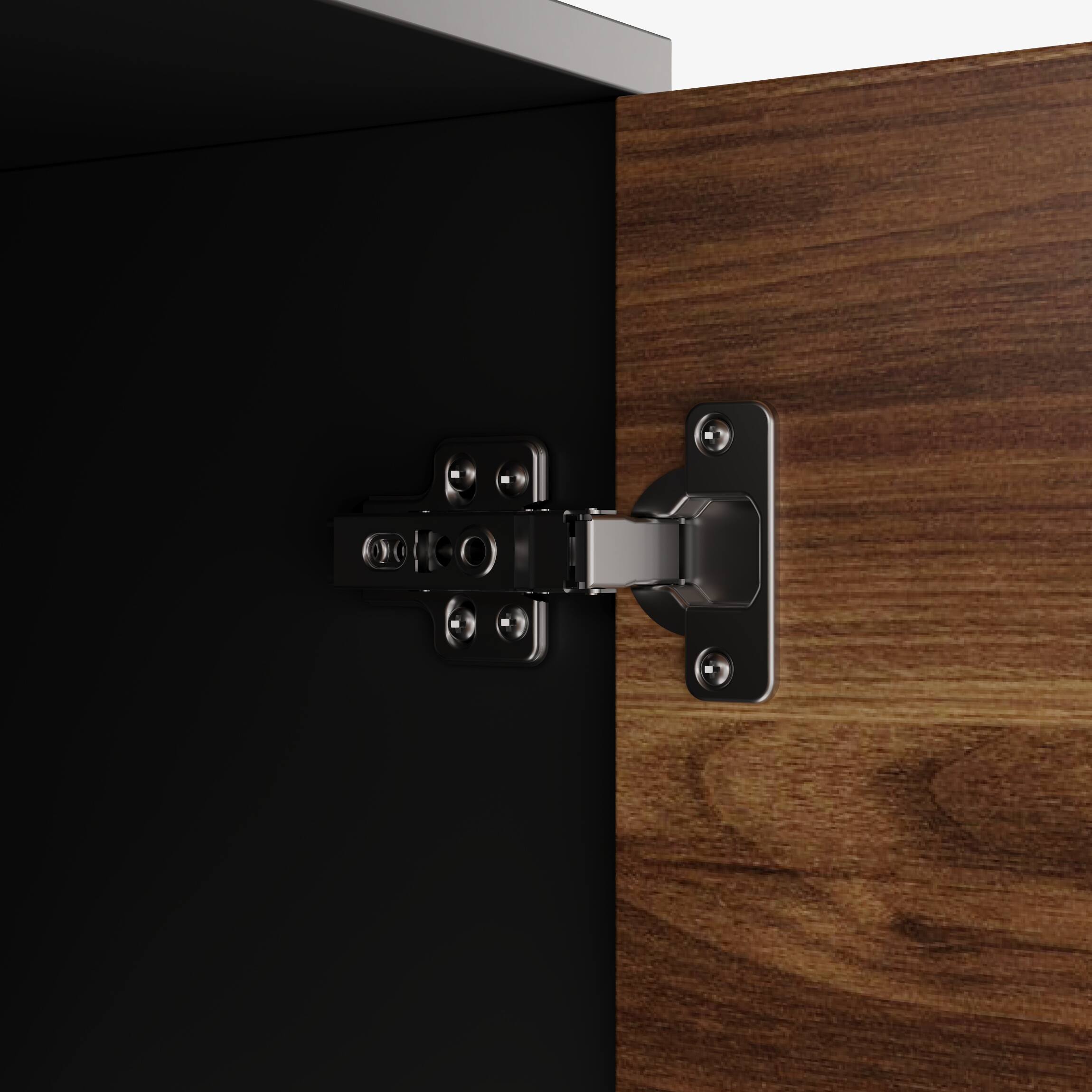 Alt View 6. FUFU&GAGA - FUFU&GAGA Industrial Reversible L - Shaped Desk – A Multifunctional Workstation for Home Offices & Gaming Setups - Brown & Black.