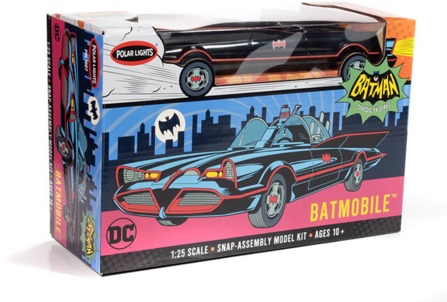 OC 1125 SCALE SNAP-ASSEMBLY DC BATMAN CLASSIC TV SERIES III BATMOBILE AGES 10+ MODEL KIT SCALE SNAP-ASSEMBLY 1:25