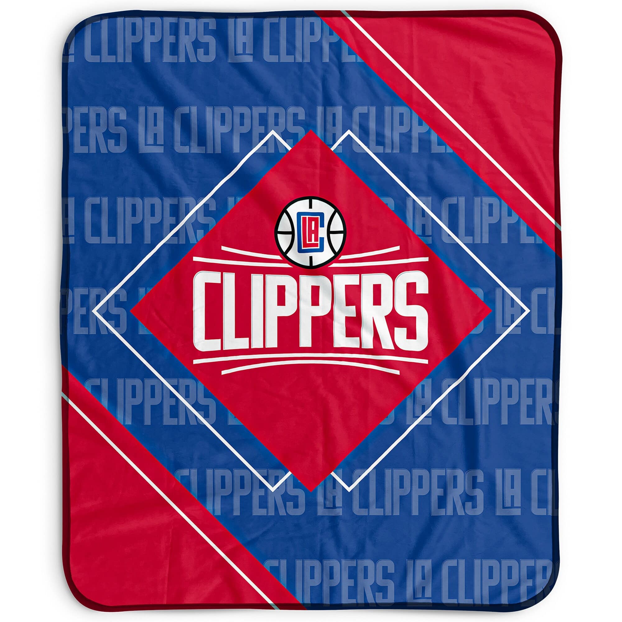 Pegasus - LA Clippers 50" x 60" Diamond Logo Fleece Blanket - Multicolor