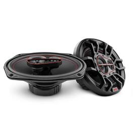 DS18 Audio - GEN-X 6x9" 3-way Coaxial Speaker with Built-in Driver and Grille (Pair), 60W RMS 4-Ohm
