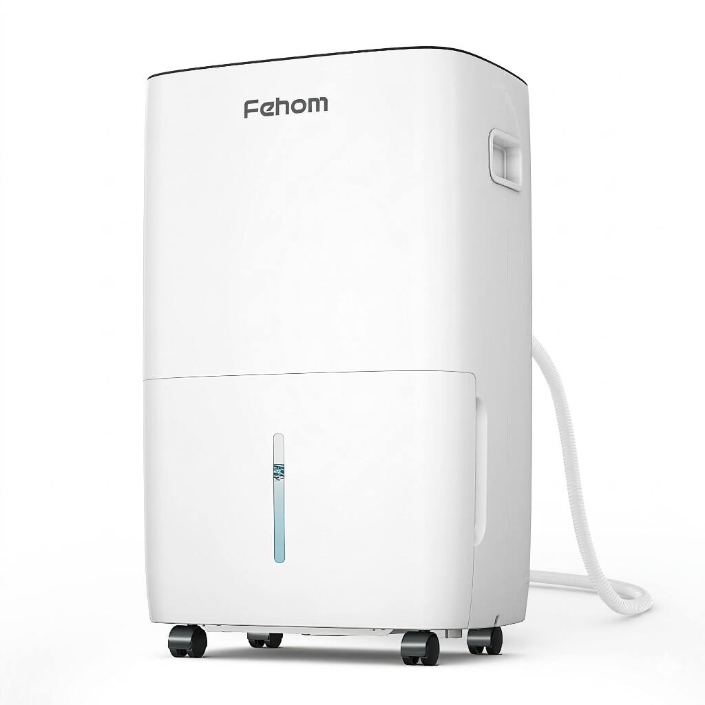 Front. Fehom - Fehom 150 Pint Dehumidifier for Home & Basements up to 7000 sq ft - White.