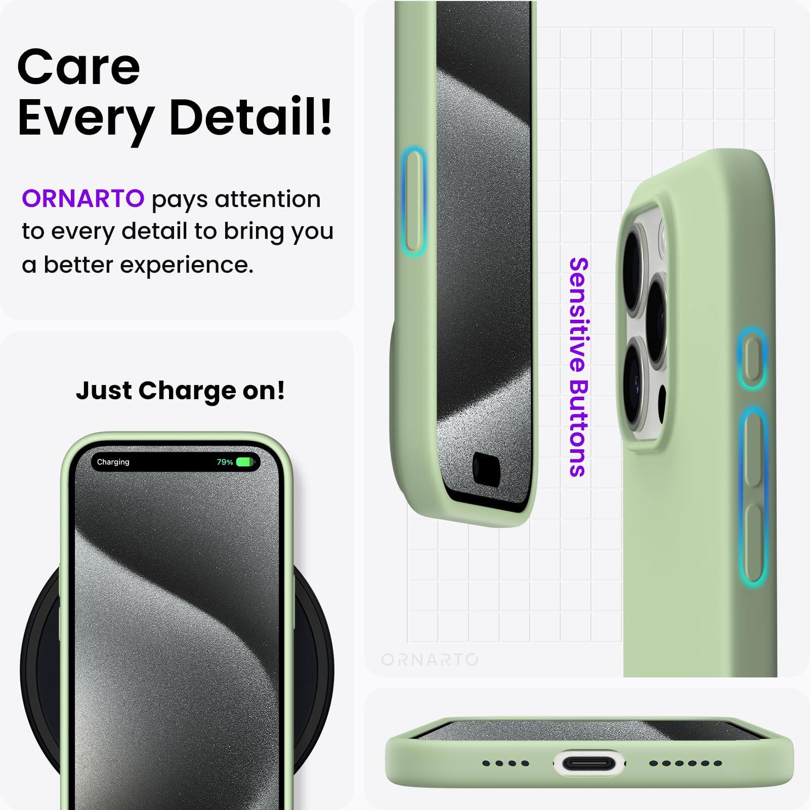 Care Every Detail! ORNARTO pays attention to every detail to bring you a better experience. Just Charge on! Charging 79% Sensitive Buttons ORNARTO
