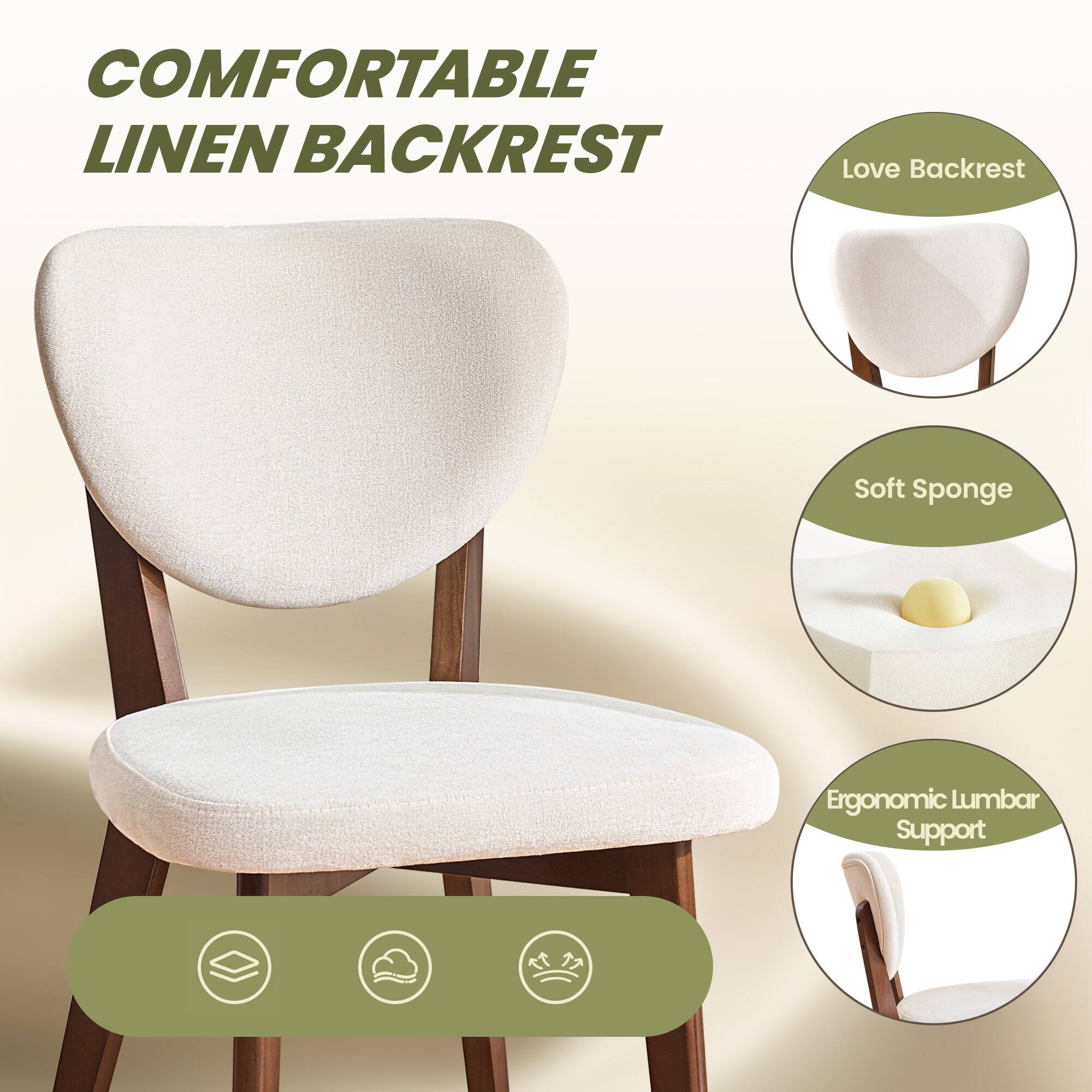 COMFORTABLE LINEN BACKREST

- Love Backrest
- Soft Sponge
- Ergonomic Lumbar Support