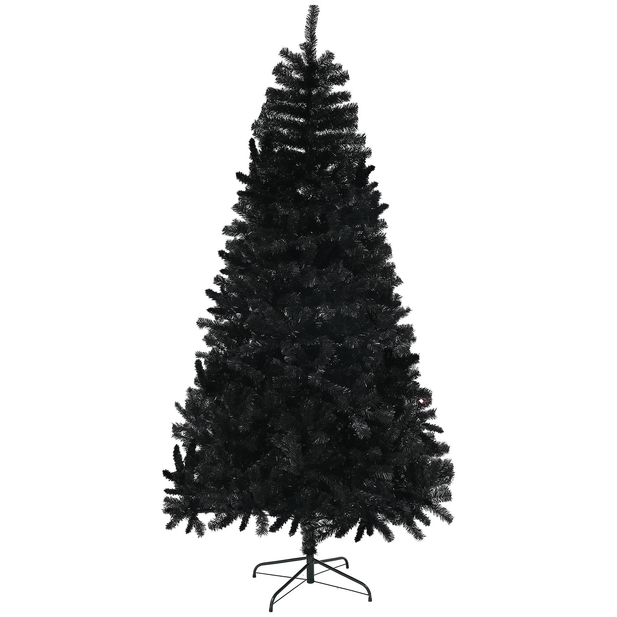 Alt View 6. BreeBe - 9ft Tall Artificial Christmas Tree - Black.