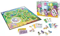 The Game of LIFE
My Little Pony
Ages 8+
2-4 Players
Collectible Pony Movers
10 Games
Clan Soplin
Tee Sunnersu
Si CiCo
Gen Life Pony
Sus N E J
500
100
50
Deep Meets U
e cs
Free