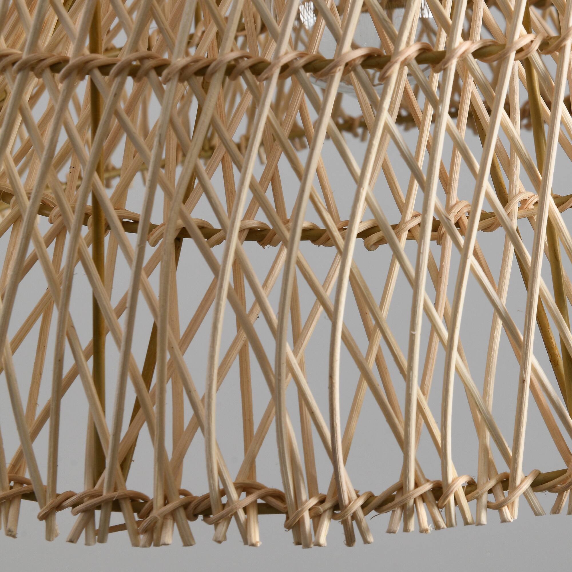 Alt View 10. Parrot Uncle - 1-Light Coastal Retro Brown Rattan Hand-Woven Cloche Hanging Basket Pendant Light - Brown.