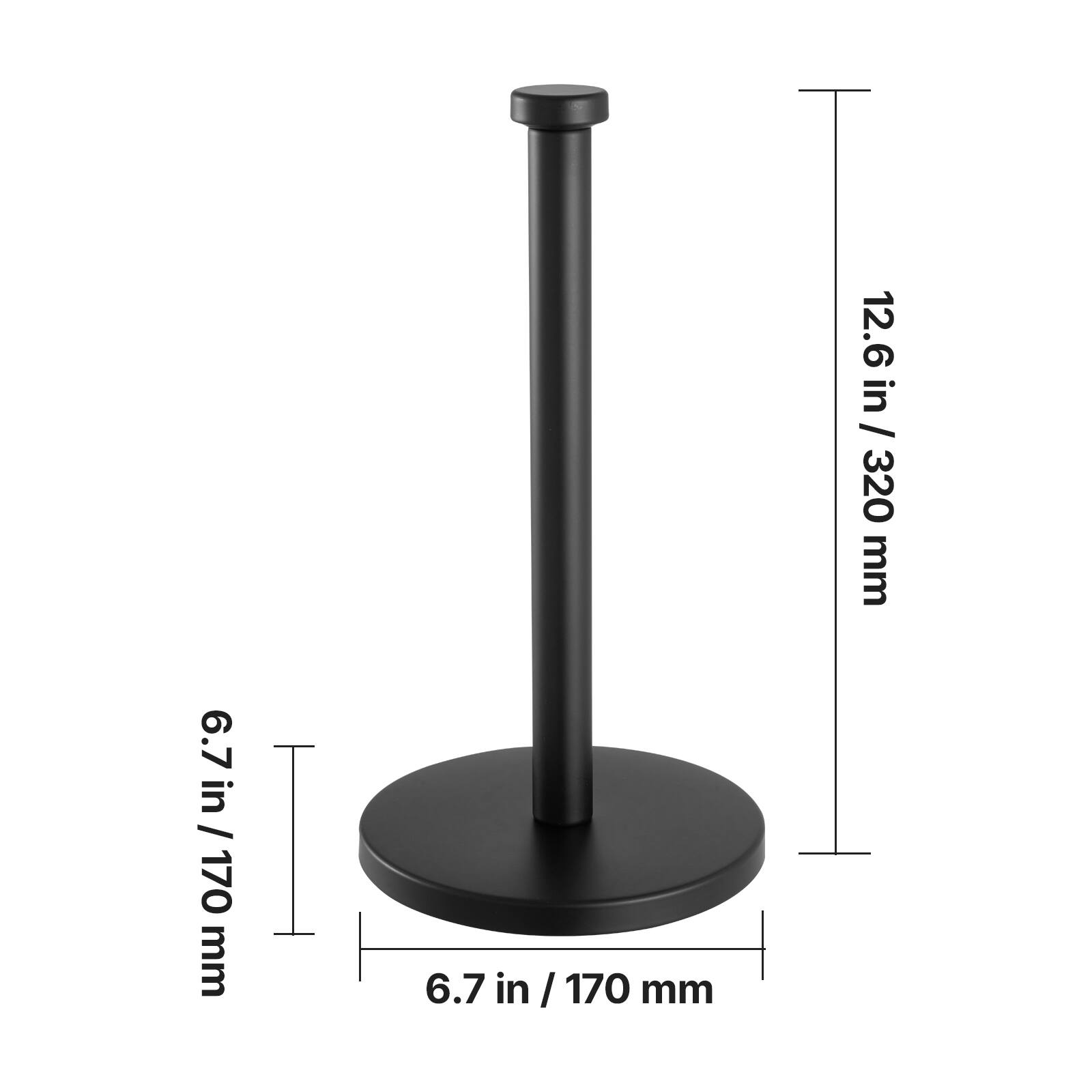 6.7 in / 170 mm  
6.7 in / 170 mm  
12.6 in / 320 mm