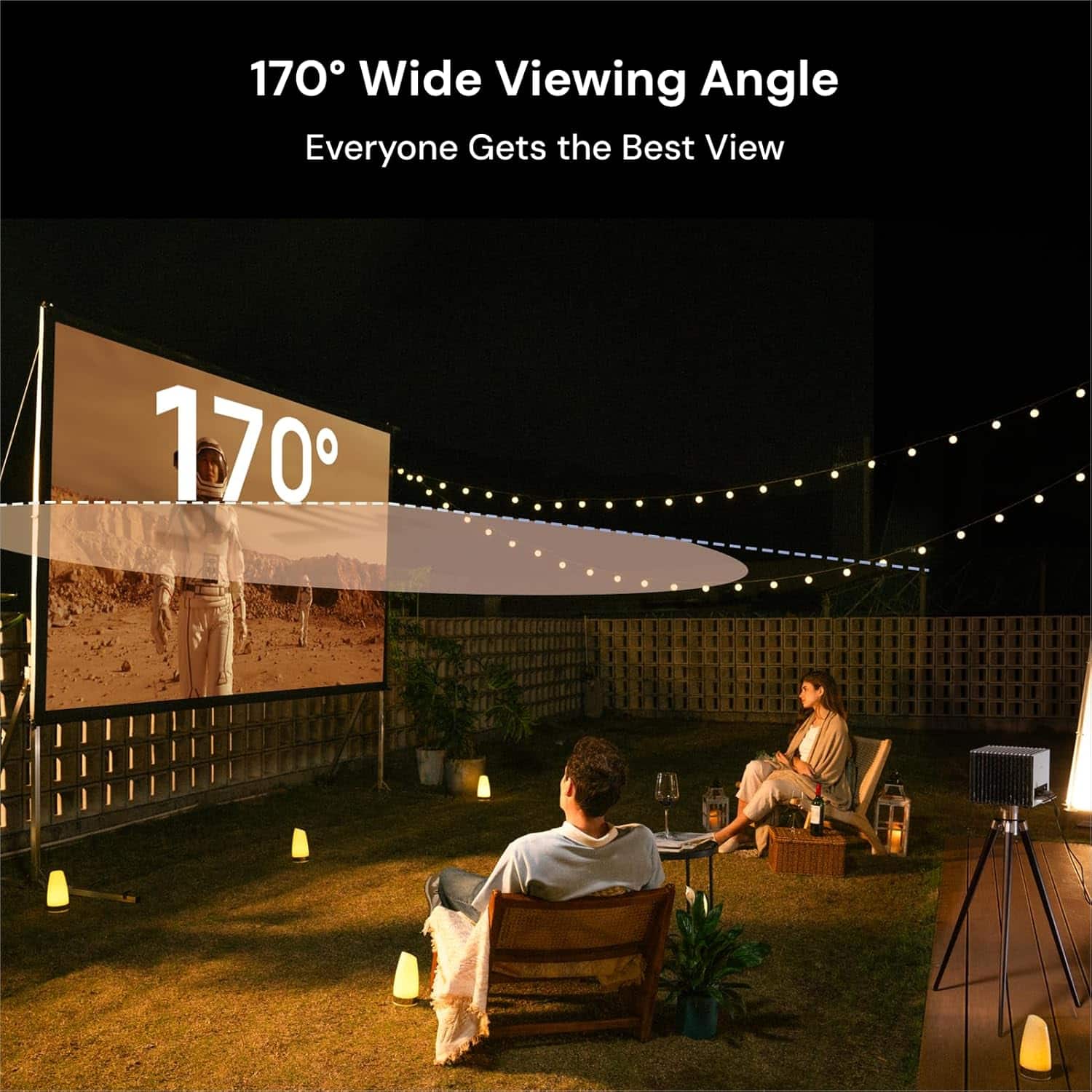 170° Wide Viewing Angle
Everyone Gets the Best View