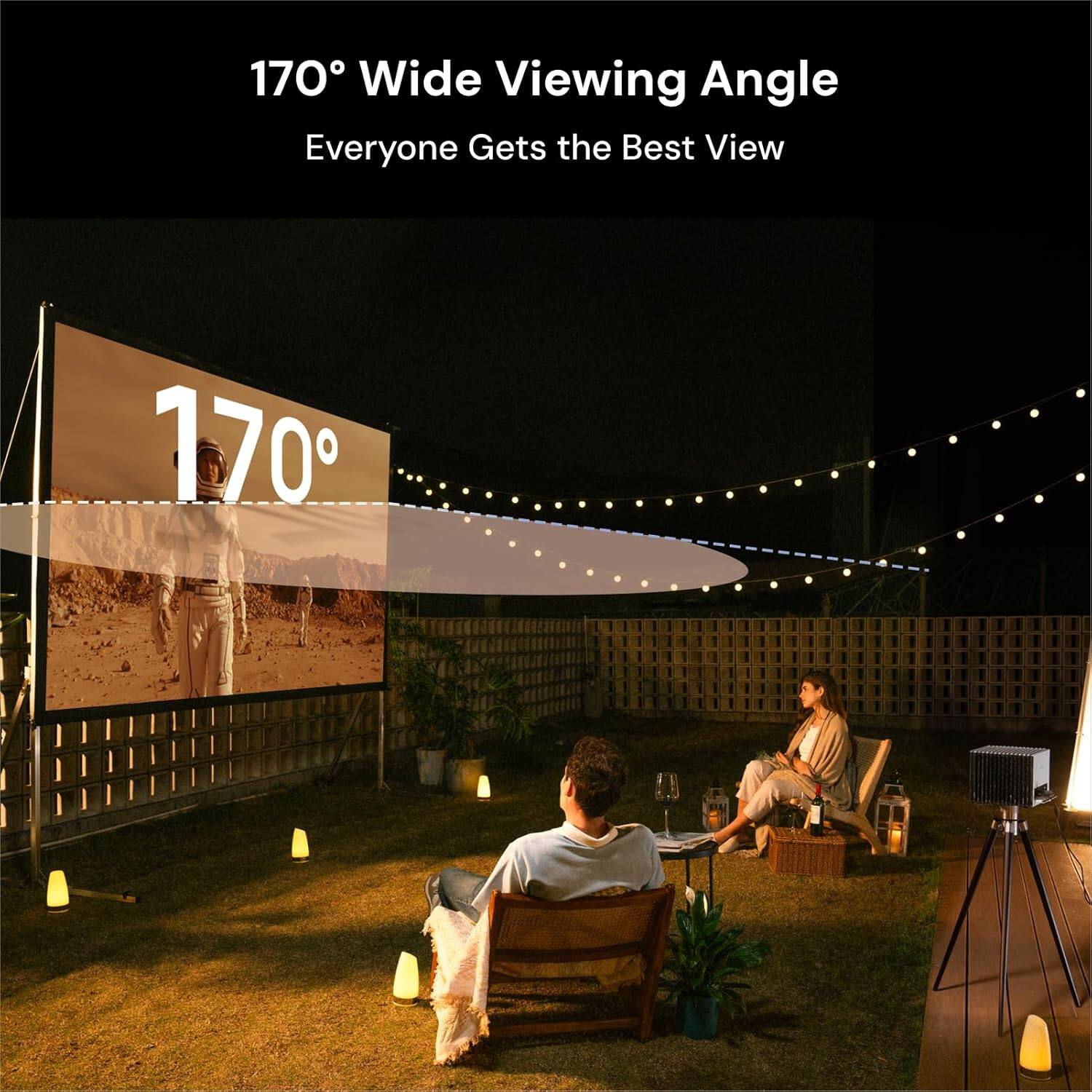 170° Wide Viewing Angle  
Everyone Gets the Best View