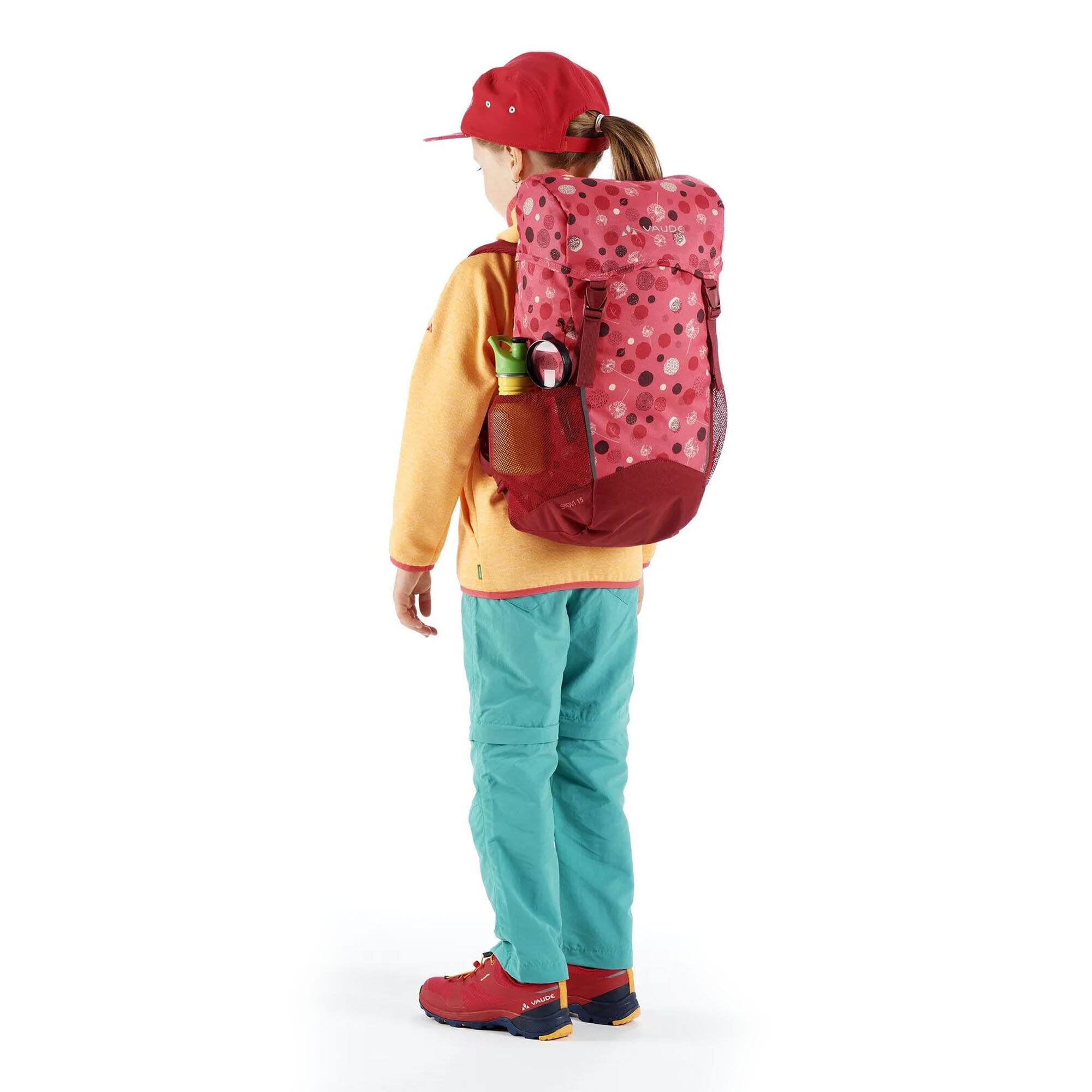 Alt View 2. VAUDE - Vaude Skovi 15 Children's Backpack - Bright Pink/Cranberry - Bright Pink/Cranberry.
