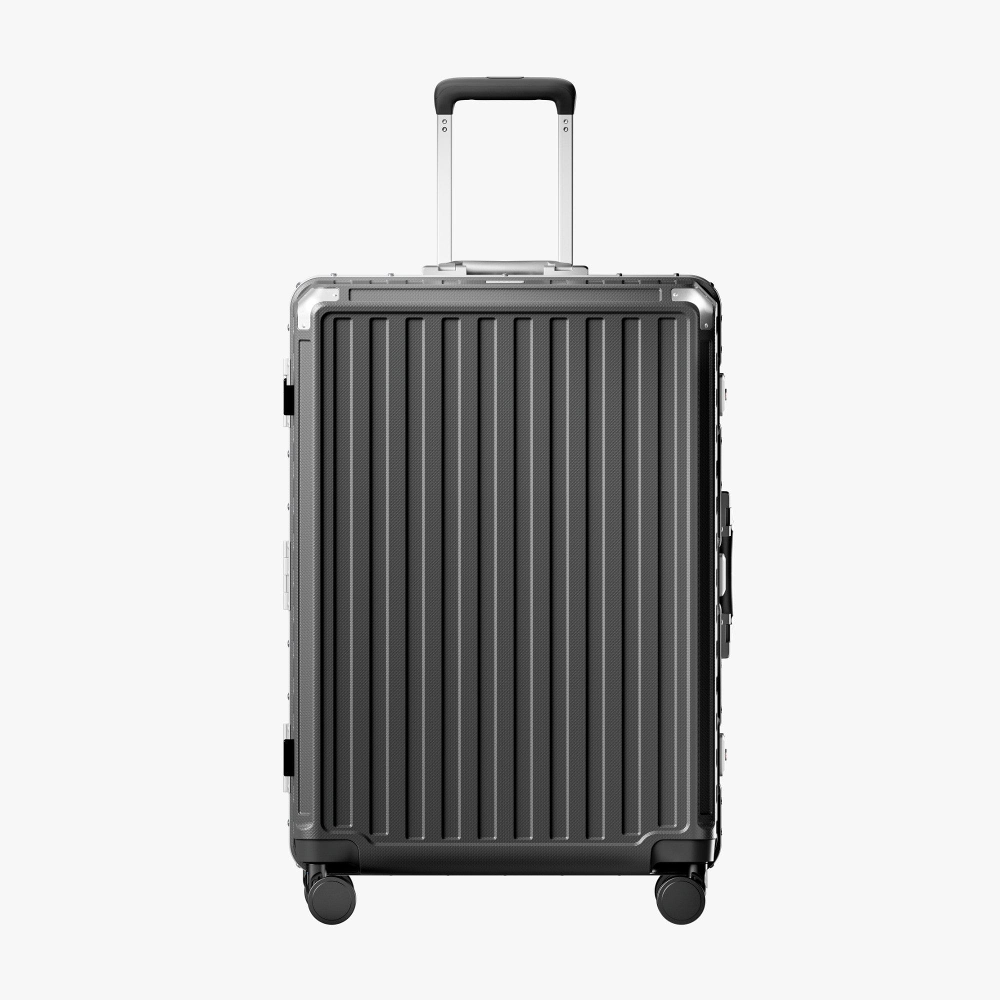 LUGGEX - 20 Inch Carry On Luggage Zipperless Aluminum Frame Hardside 100% PC Suitcase 8010S - ZX-Core - Black price history on PriceWatchPro
