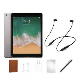 Apple - Refurbished Excellent - Bundle - 9.7-inch iPad 6th Generation (2018) Wi-Fi Only 32GB + Beats Flex + Case + Screen Protector + Stylus Pen - Space Gray