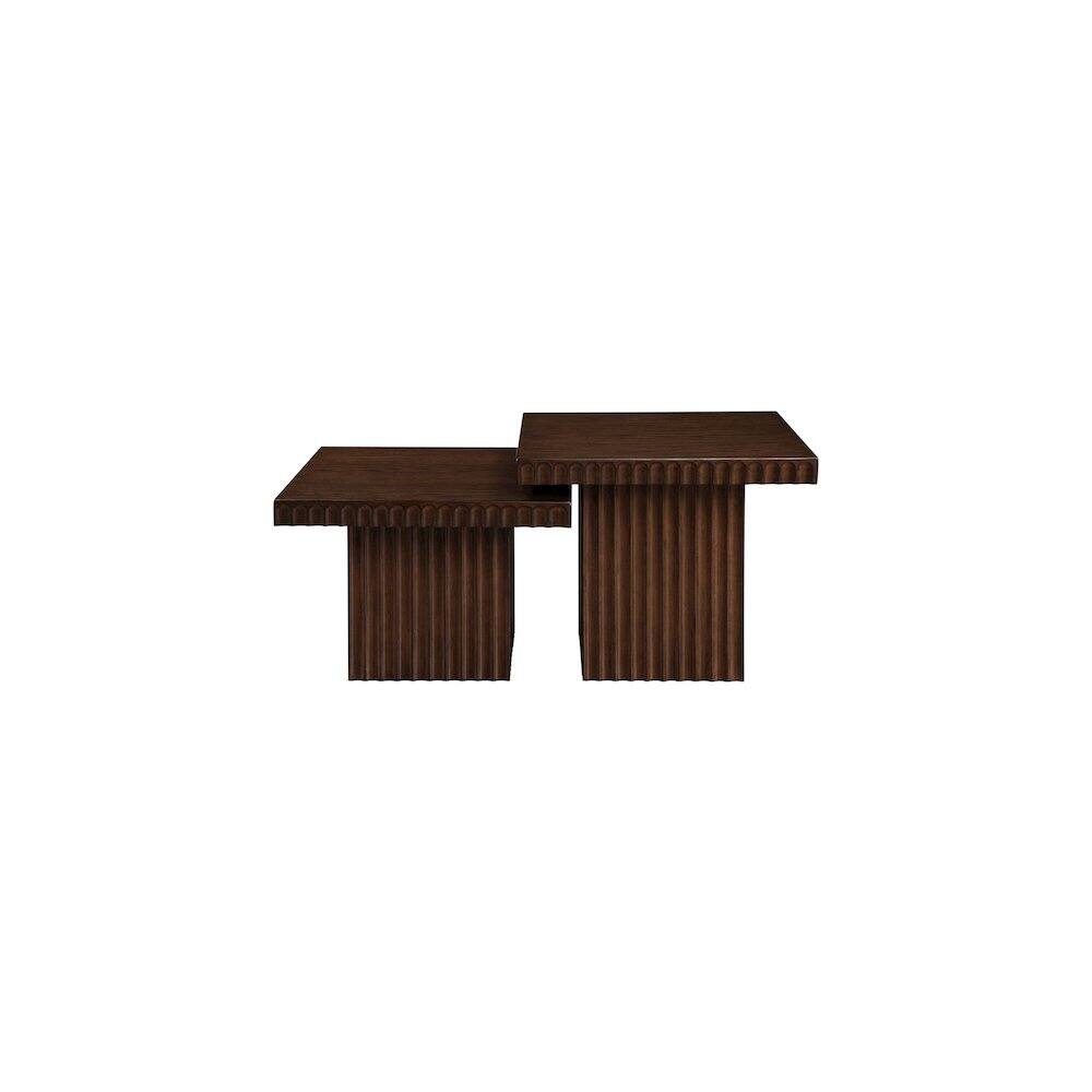 Alt View 3. Meridian Furniture - Spencer Brown Oak Veneer Coffee Table - Brown.