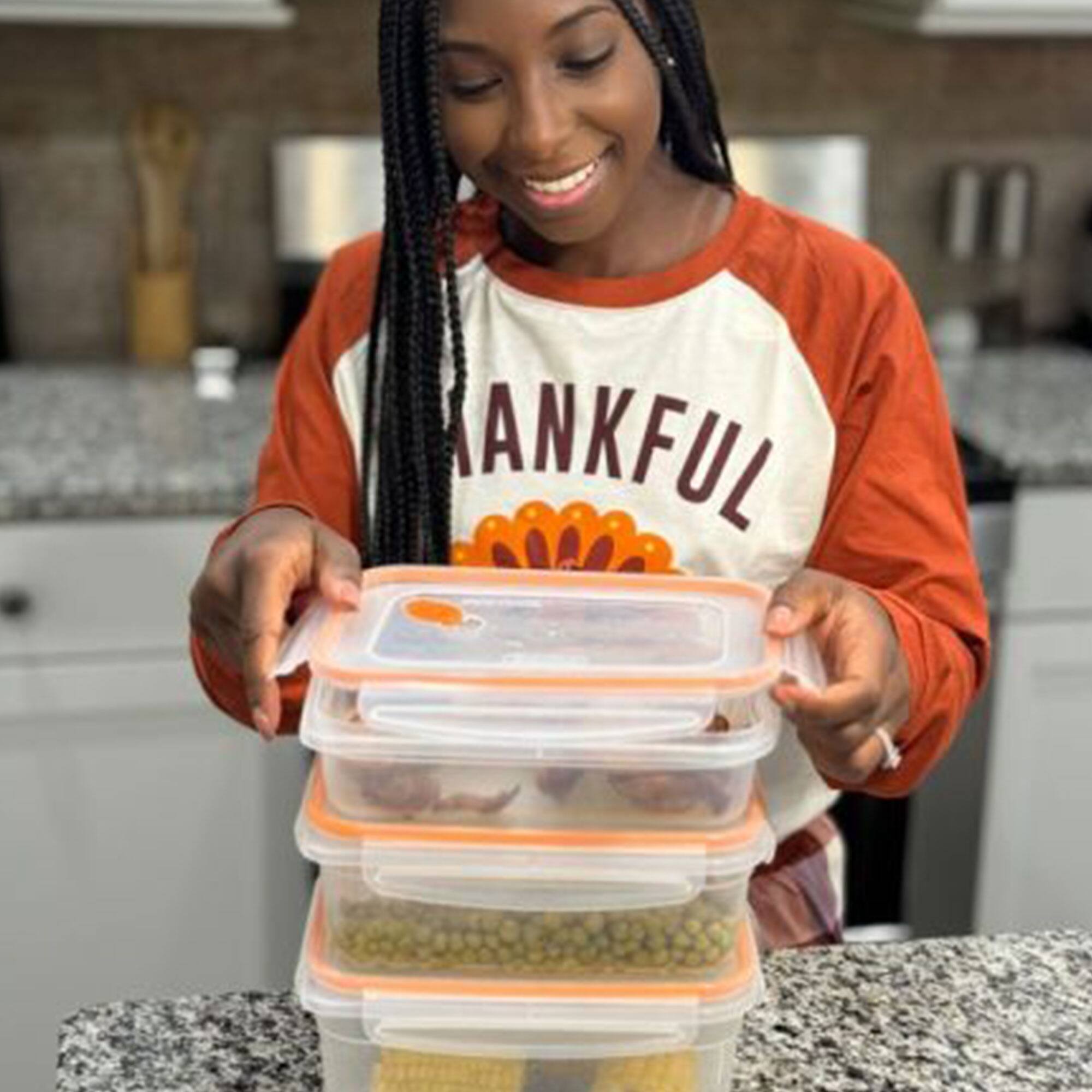 Alt View 2. Sterilite - Sterilite 03211106 Ultra-Seal 5.8 Cup Food Storage Container w/ Clear Lid (6 PK) - Clear.