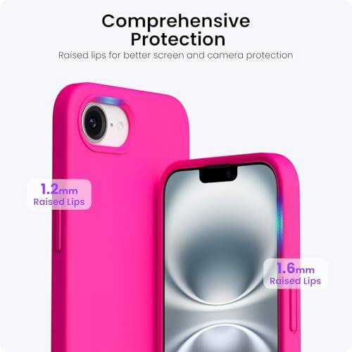 Comprehensive Protection: Raised lips for better screen and camera protection. 1.2mm Raised Lips, 1.6mm Raised Lips.