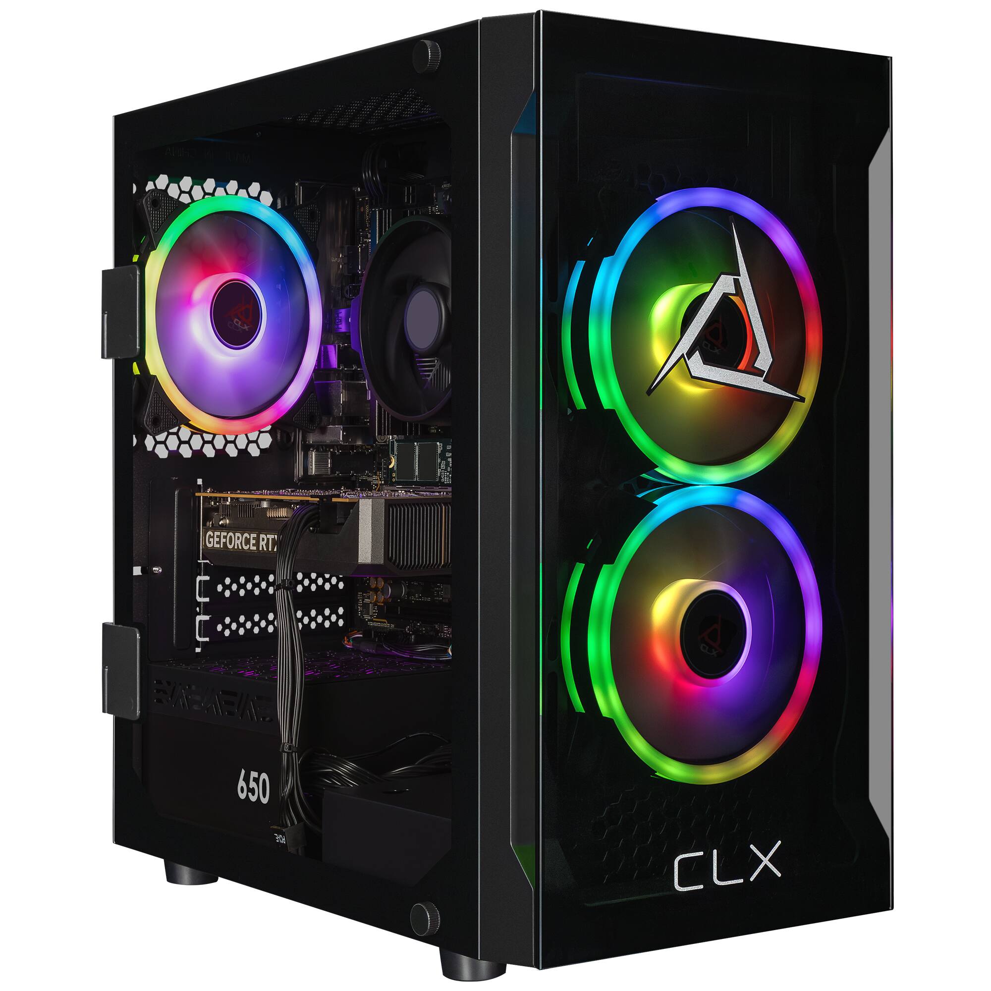 [ゲーミングPCフルセット]Gaming PC Set Complete CLX Set Gaming Desktop AMD Ryzen 7 8700F 16GB DDR5 5600 Memory