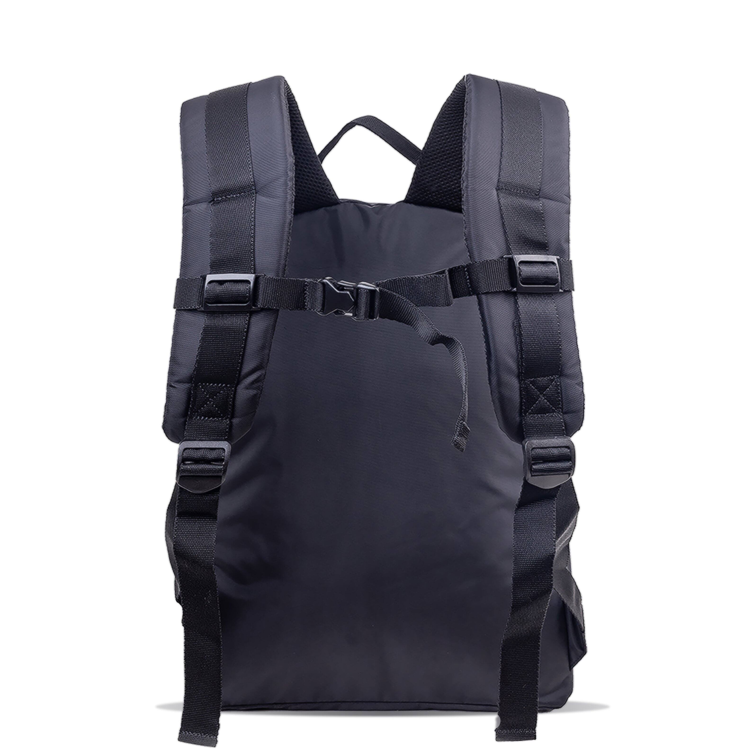 Back. J World - J World Unisex Cristos Casual Backpack with Laptop Sleeve, Black - BLACK.