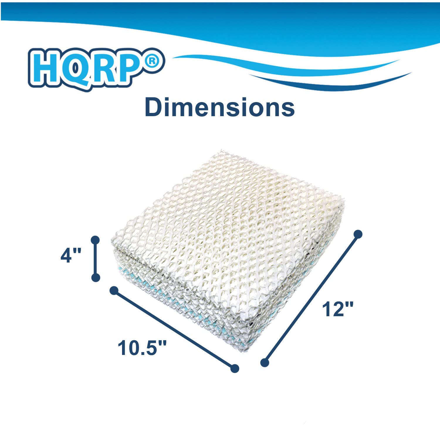 HQRP Dimensions 4" x 12" x 10.5"