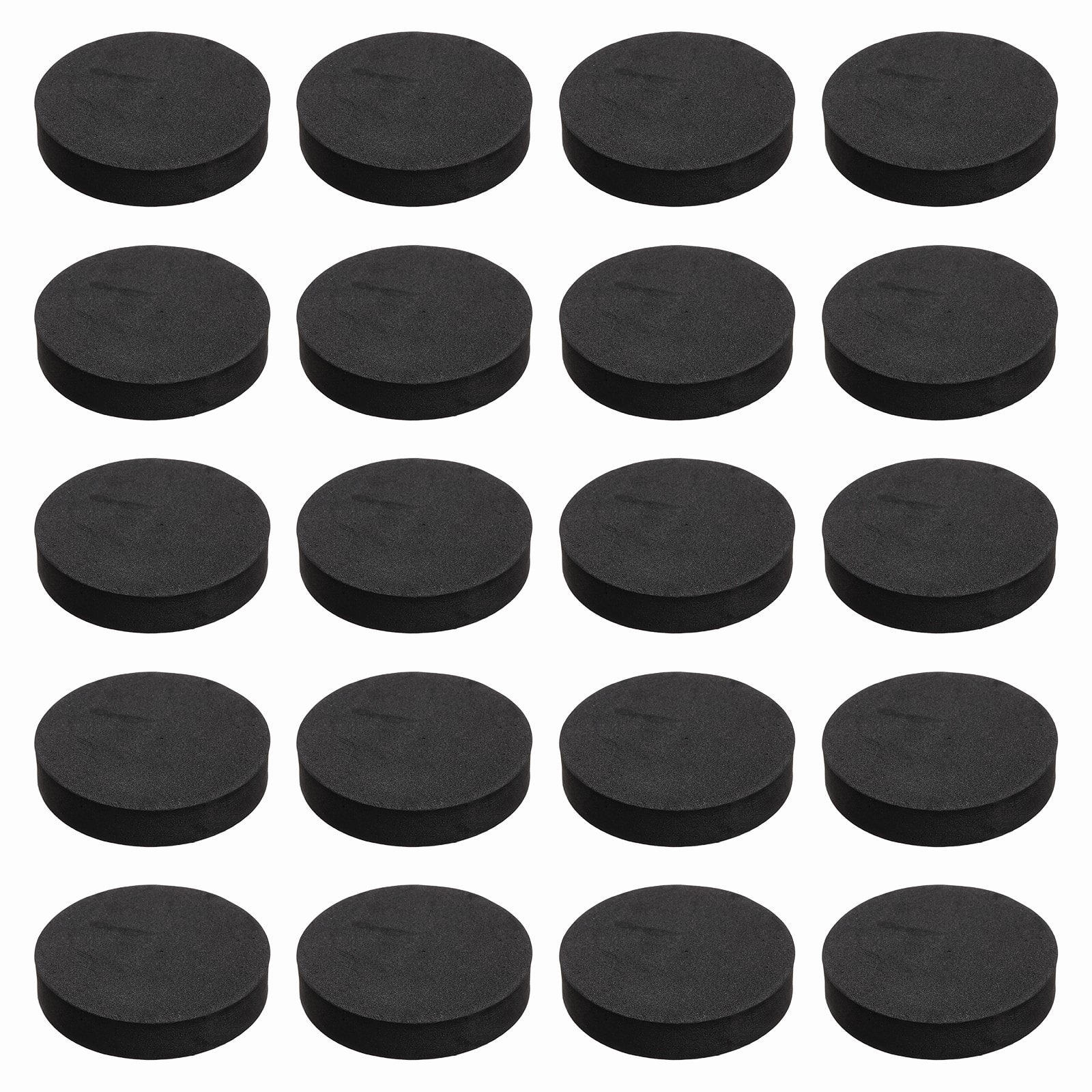 Unique Bargains - Single Sided Speaker Isolation Pads 55x12mm Round EVA Acoustic Foam Anti-Vibration Feet for Speaker Subwoofer, 32pcs - Black price history on PriceWatchPro