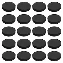 Unique Bargains - Single Sided Speaker Isolation Pads 55x12mm Round EVA Acoustic Foam Anti-Vibration Feet for Speaker Subwoofer, 32pcs - Black