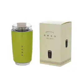 12OZ SMEG Stainless Steel Insulated Vacuum Coffee Wall Travel Mug - Green