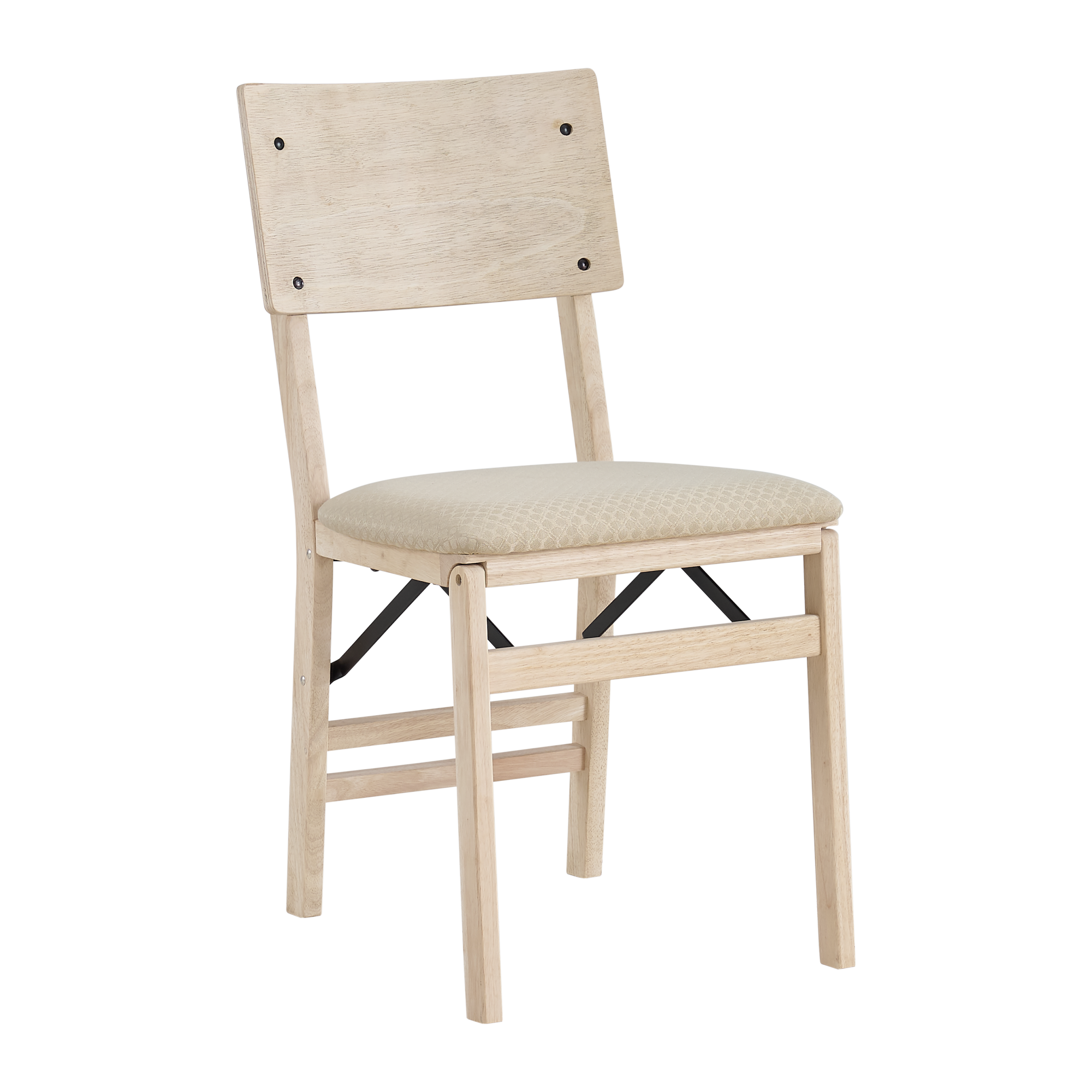 Angle. Stakmore - Stakmore Unfinished Folding Chair Comfort Curve Back - Natural.
