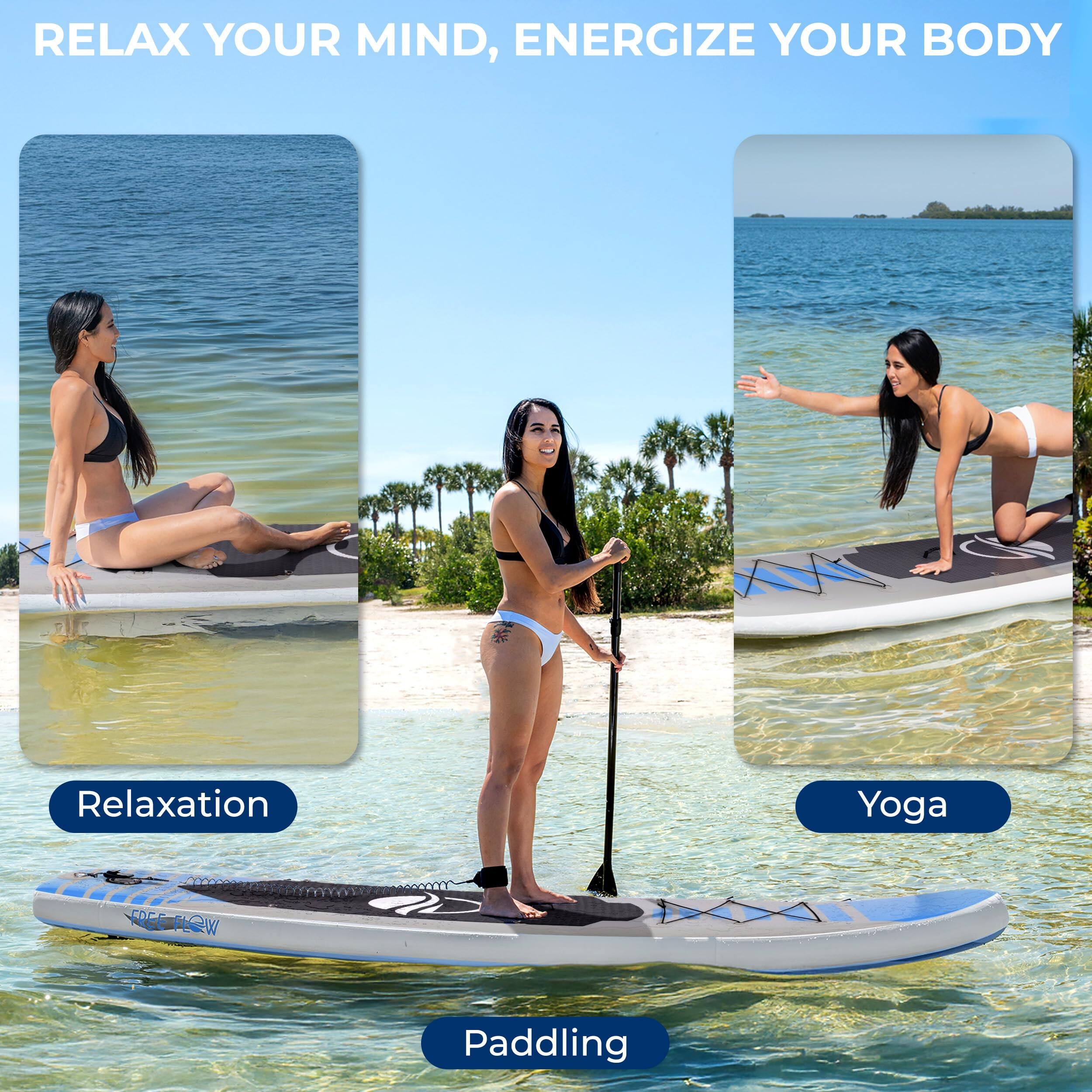 RELAX YOUR MIND, ENERGIZE YOUR BODY

Relaxation Yoga FREE FLOW Paddling

Relaxation

Yoga

Paddling