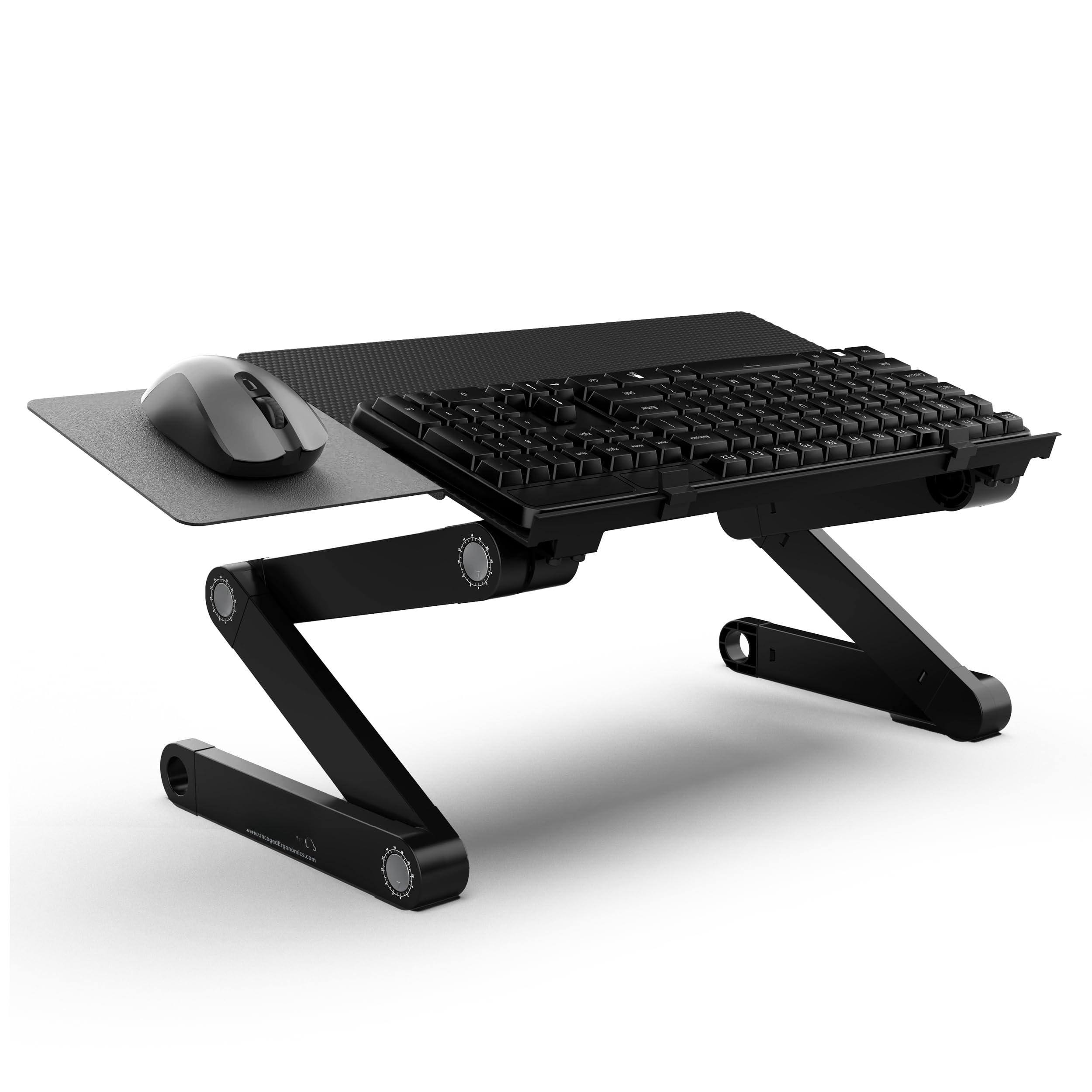 Alt View 6. MAGICAL RUBS - Workez Adjustable Computer Stand For Desk & Mouse Riser Portable Desktop Keypad ERGONOMIC KEYBOARD STAND A keyboard r... - Black.