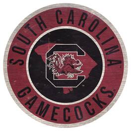 Fan Creations - South Carolina Gamecocks 12'' x 12'' State Circle Sign - Multicolor