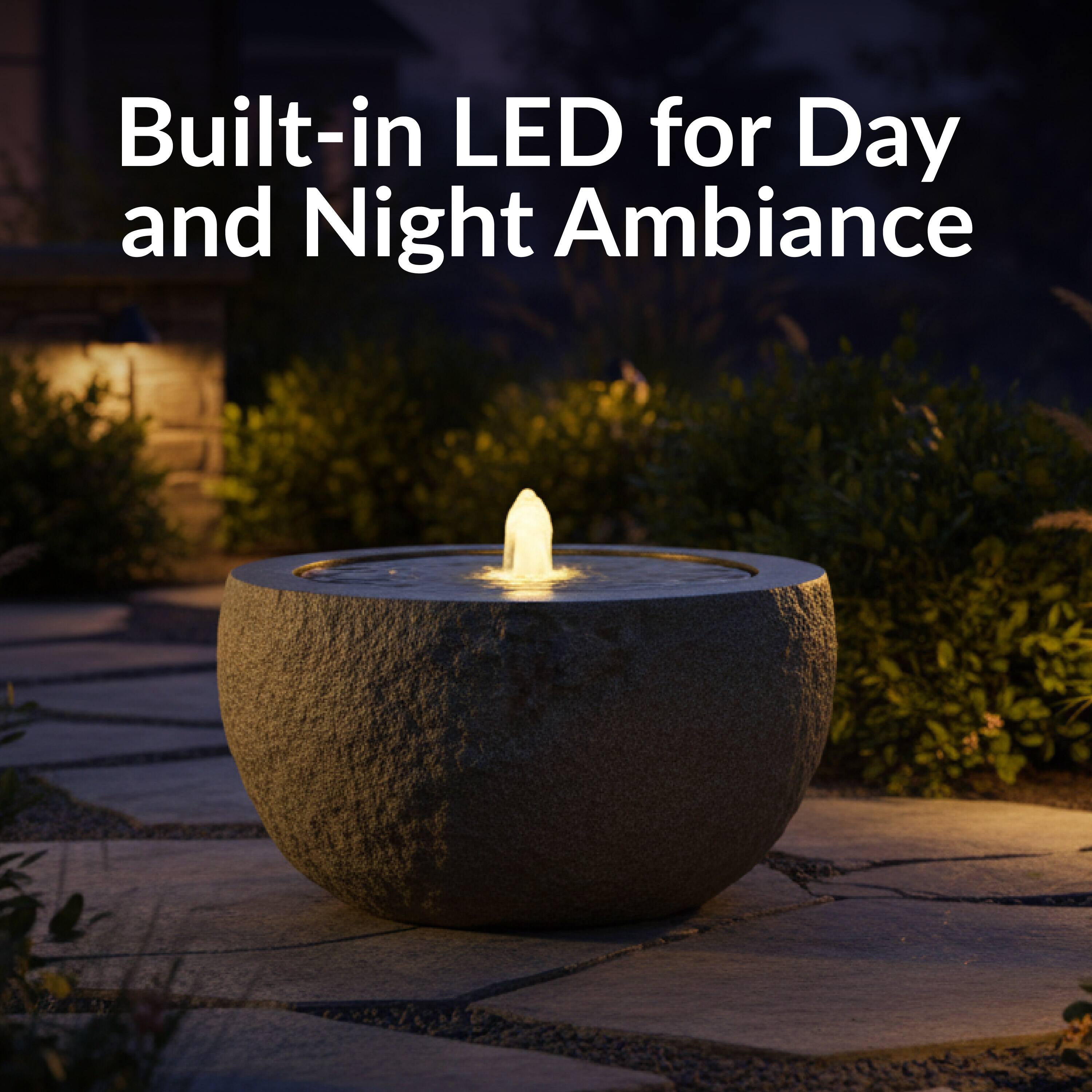 Built-in LED for Day and Night Ambiance