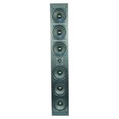 Front. BIC America - RtR Elite OWT65 4.5" 100W On-Wall Tower Speaker, 2 Woofers, Tweeter, 4 Bass Radiators, 8 Ohm - Matte Black.