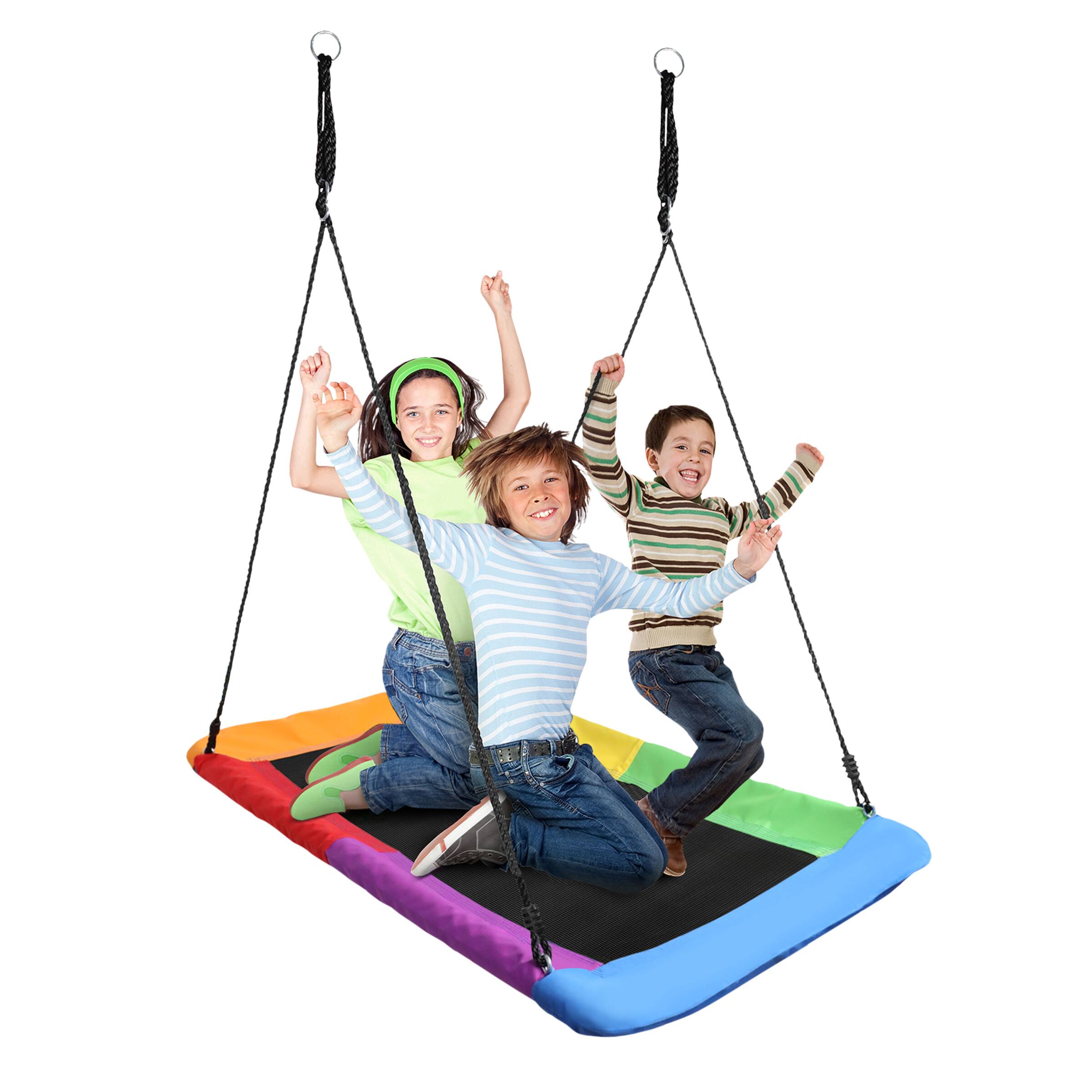 Front. Sorbus - Sorbus 60" Saucer Swing for Kids,  700lbs Big Platform Tree Glider Therapy,  Adjustable Ropes.