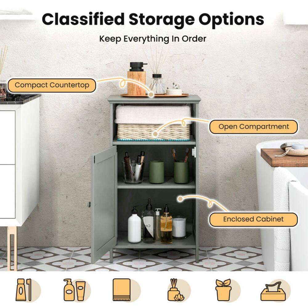 Classified Storage Options  
Keep Everything In Order  

Compact Countertop  
Open Compartment  
Enclosed Cabinet