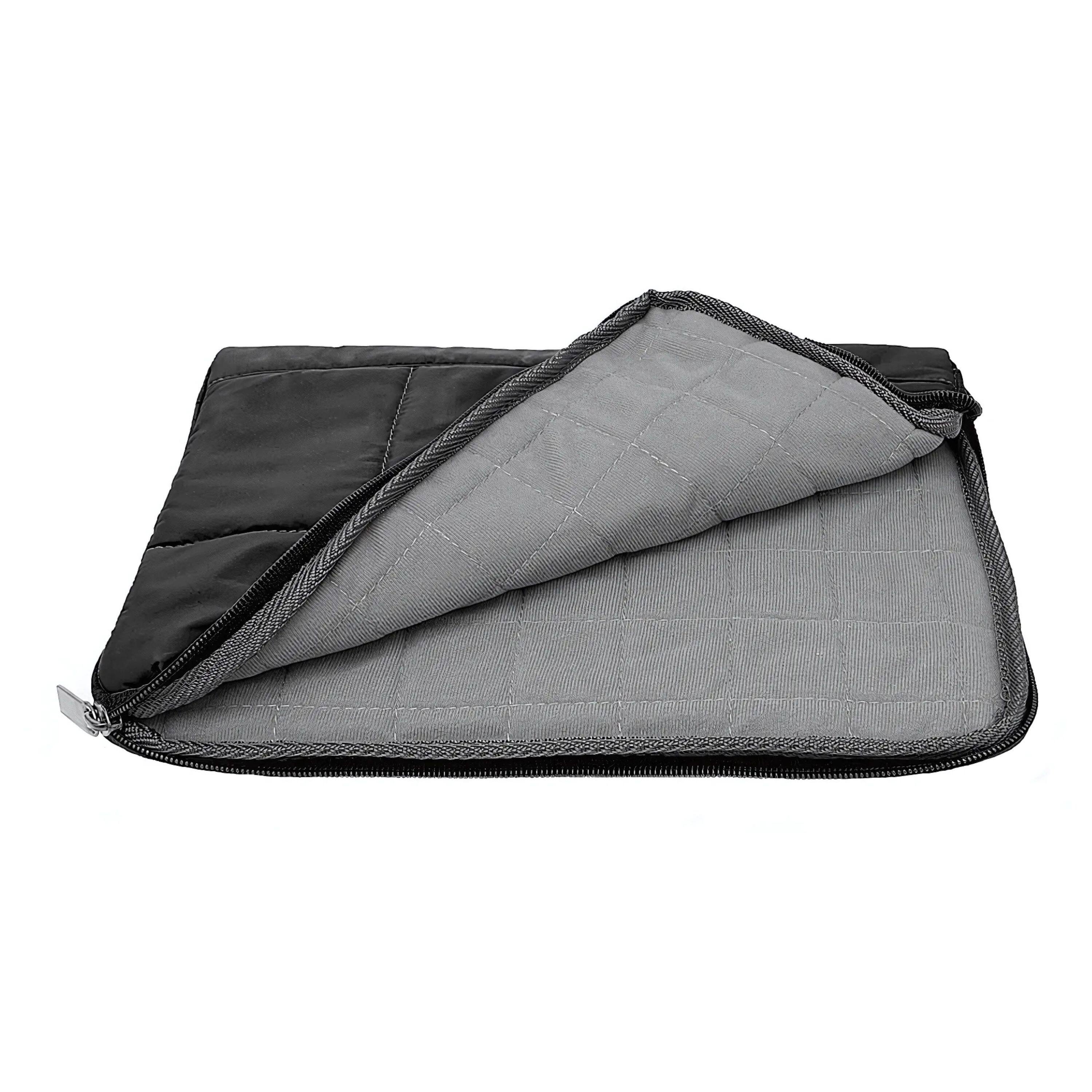 Angle. Kitcheniva - Soft Padded Tablet Sleeve Pouch Case For 11" Tablet - Black.