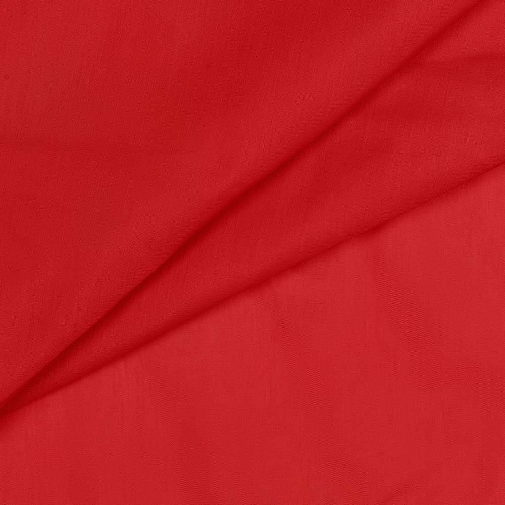 Left. Ellis Curtain - Ellis Stacey 1.5" Rod Pocket Fabric Solid Color Window Tailored Tier Pair 56"x45" Red - Red.