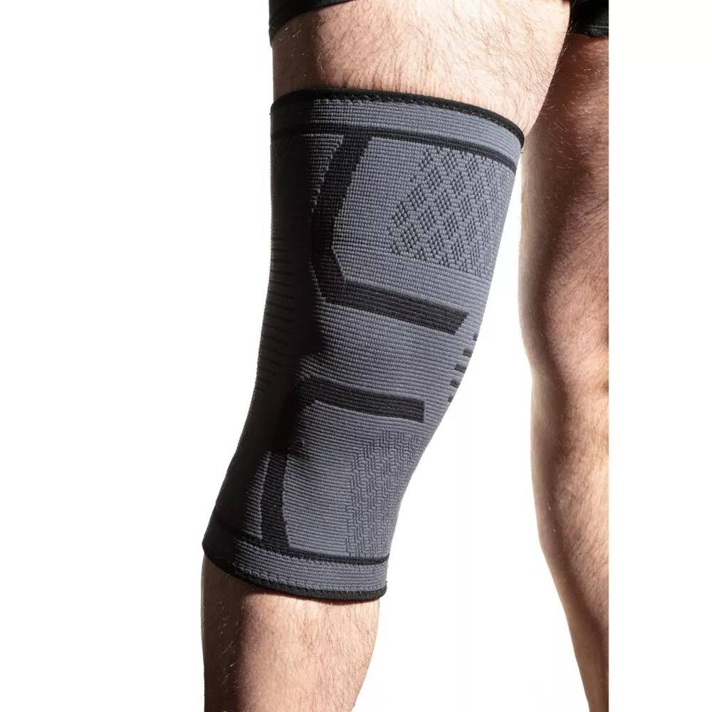 Back. Luminuxe - Compression Knee Brace for Men & Women Knee Support Sleeves for Running, Arthritis, ACL and more – Xlarge - Grey.