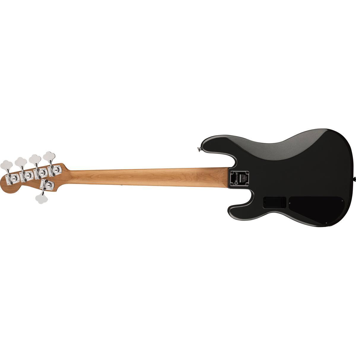 Alt View 2. Charvel - Charvel Pro-Mod San Dimas Bass PJ V 5-String Bass Guitar, Metallic Black.