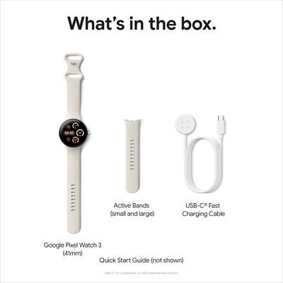 Google Pixel Watch 3 (41mm) Smartwatch with Porcelain Band Google Pixel Watch 3 (41mm) Smartwatch with Porcelain Band