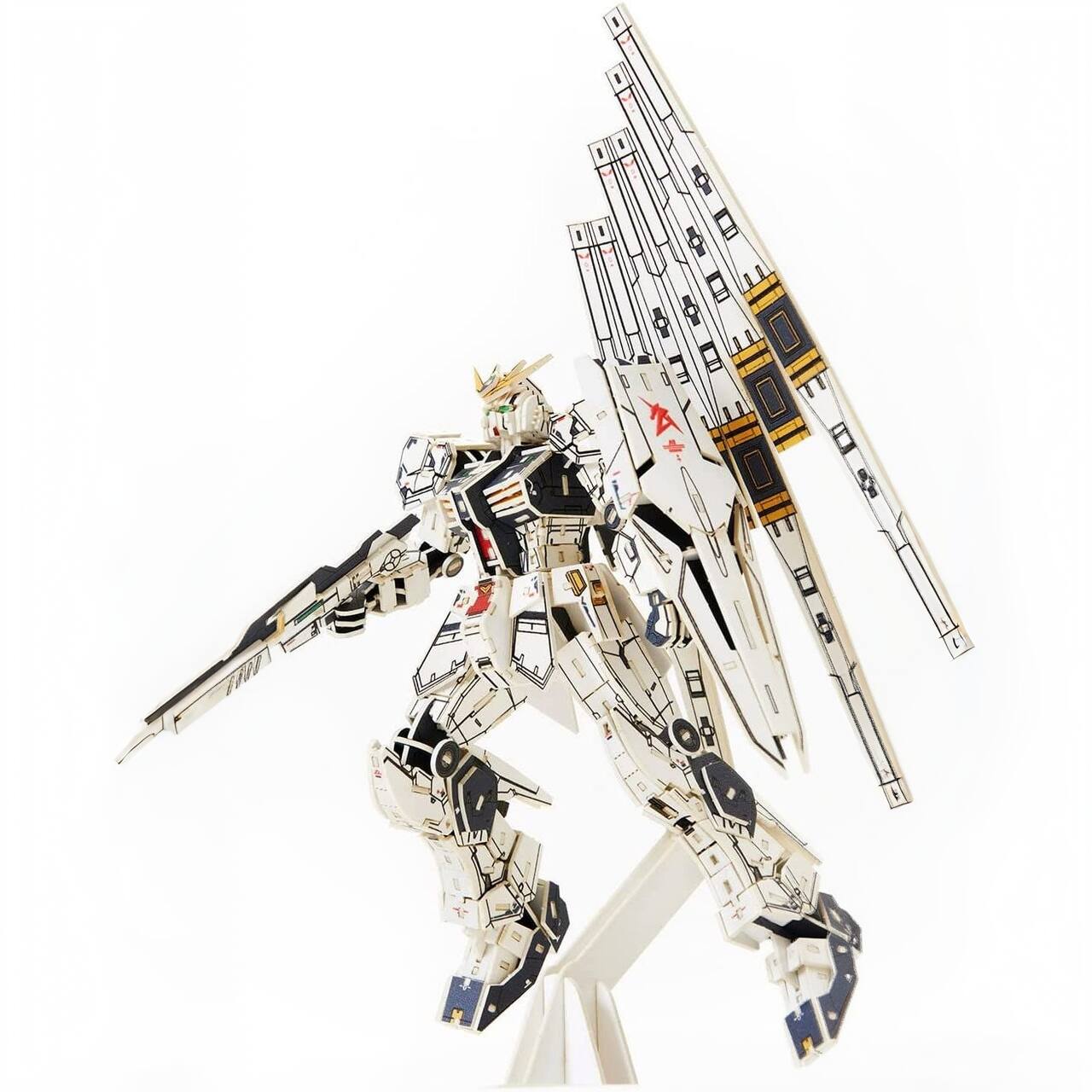 3D Puzzle - 3D DIY Puzzle: RX-93 v-Gundam si-gu-mi PRO: Premium Mobile Suit - 373pcs
