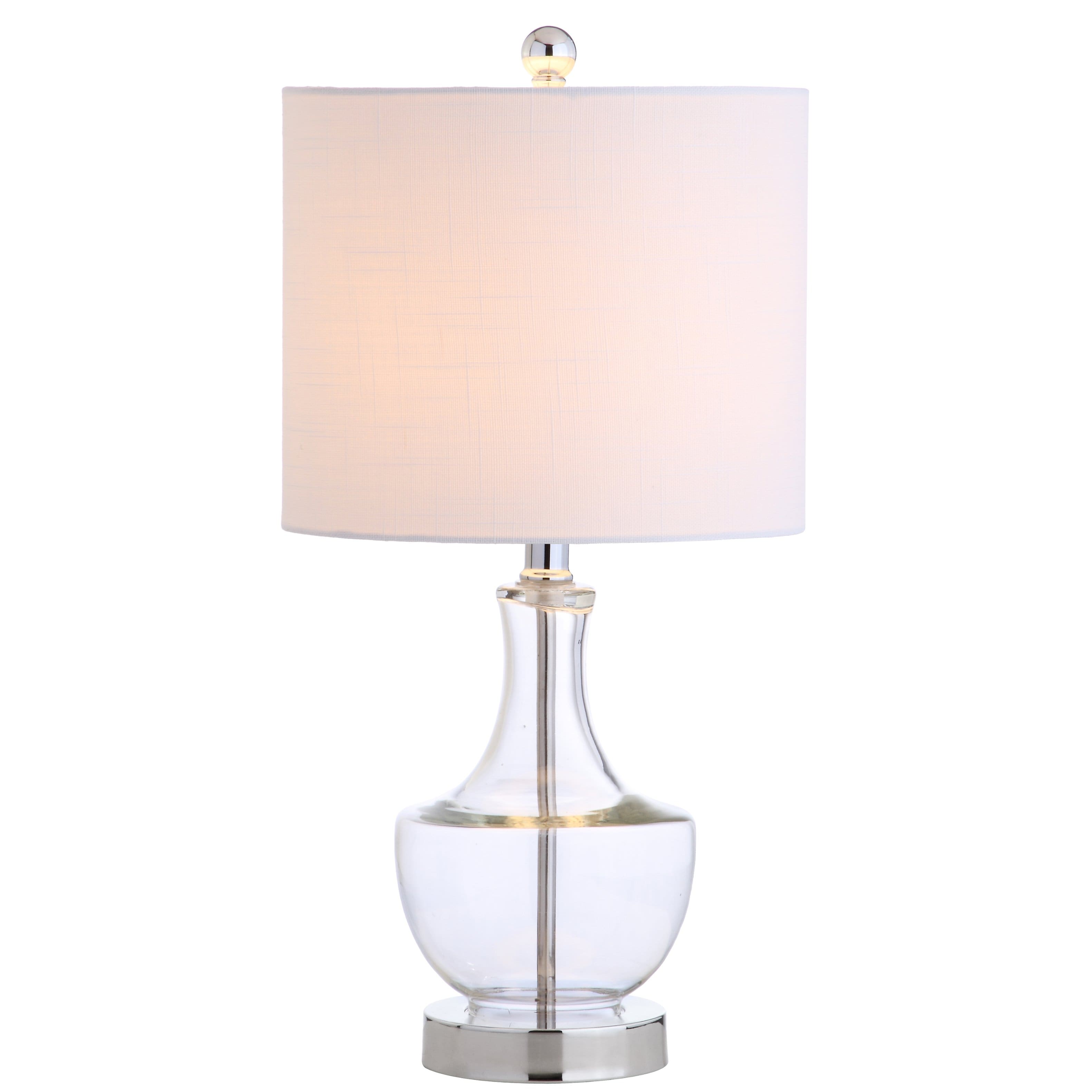 Jonathan Y - Colette 20" Mini Glass LED Table Lamp - Clear
