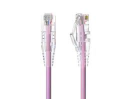 Cable Leader - Cat 6 Ethernet Cable, Slim 28 AWG Snagless RJ45 Patch, Gigabit for Router, Gaming Console, PC, Server Rack - Pink