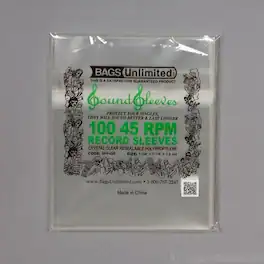 PopMarket - Bags Unlimited SPP45R - 7 IN 45 RPM Outer Record Sleeve - Resealable - 100 CNT - BAGS / SLEEVES - Multicolor